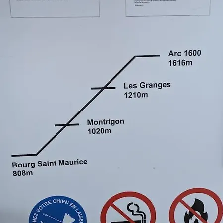 شاليه Les Arcs 1600- Montrigon Funiculaire 12 Pers